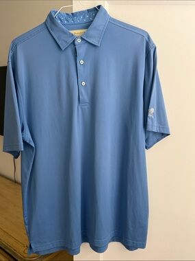 Men’s Blue DONALD ROSS COLONIAL COUNTRY CLUB GOLF Polo